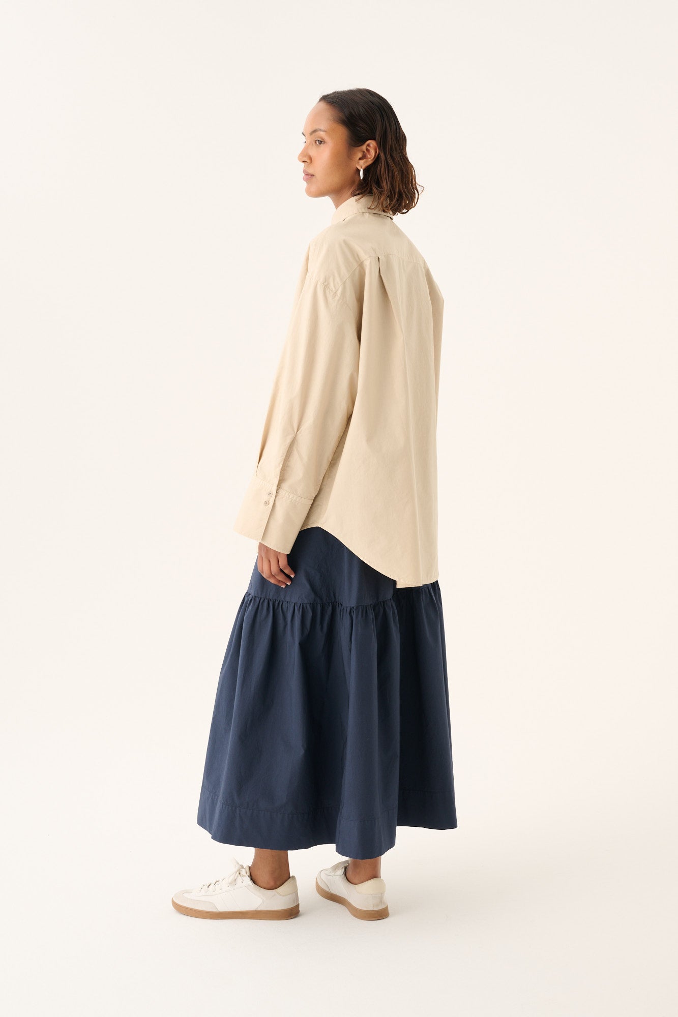 Sumiko organic garment dyed poplin - Beige