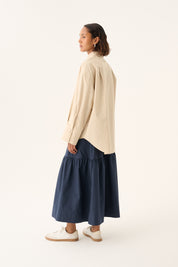 Sumiko organic garment dyed poplin - Beige