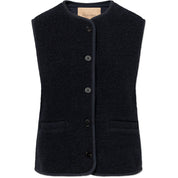 Cas Teddy vest - Dark Navy