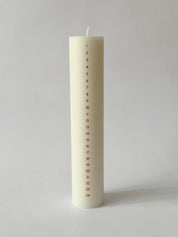 Kalenderlys ø5 cm - røde tal