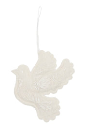 Broderet due ornament - lille