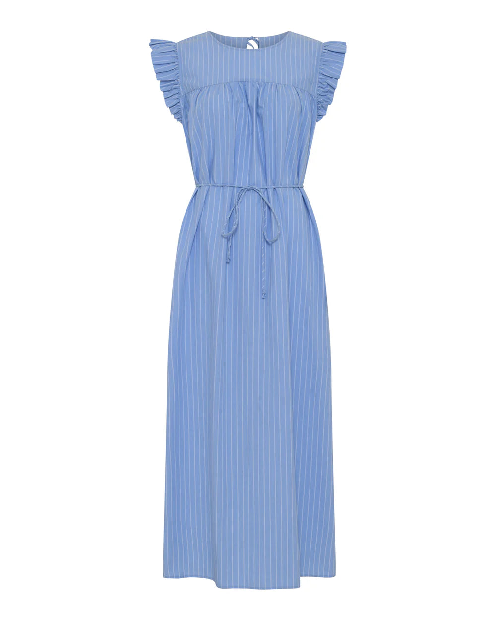 Stockholm Long dress - Hydrangea stripe