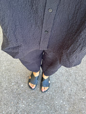 Seke crushed Cotton shirt - Black