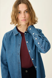 Sylina striped denim shirt