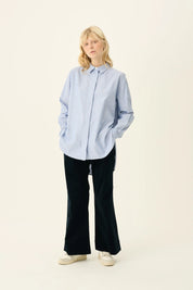 Shelby stripe Oxford shirt - Blue White stripe