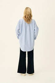 Shelby stripe Oxford shirt - Blue White stripe