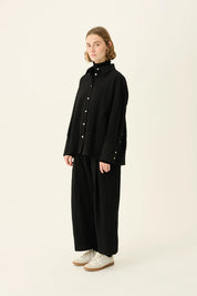 Seke crushed Cotton shirt - Black