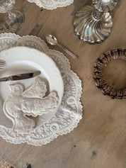 Broderet due ornament - stor