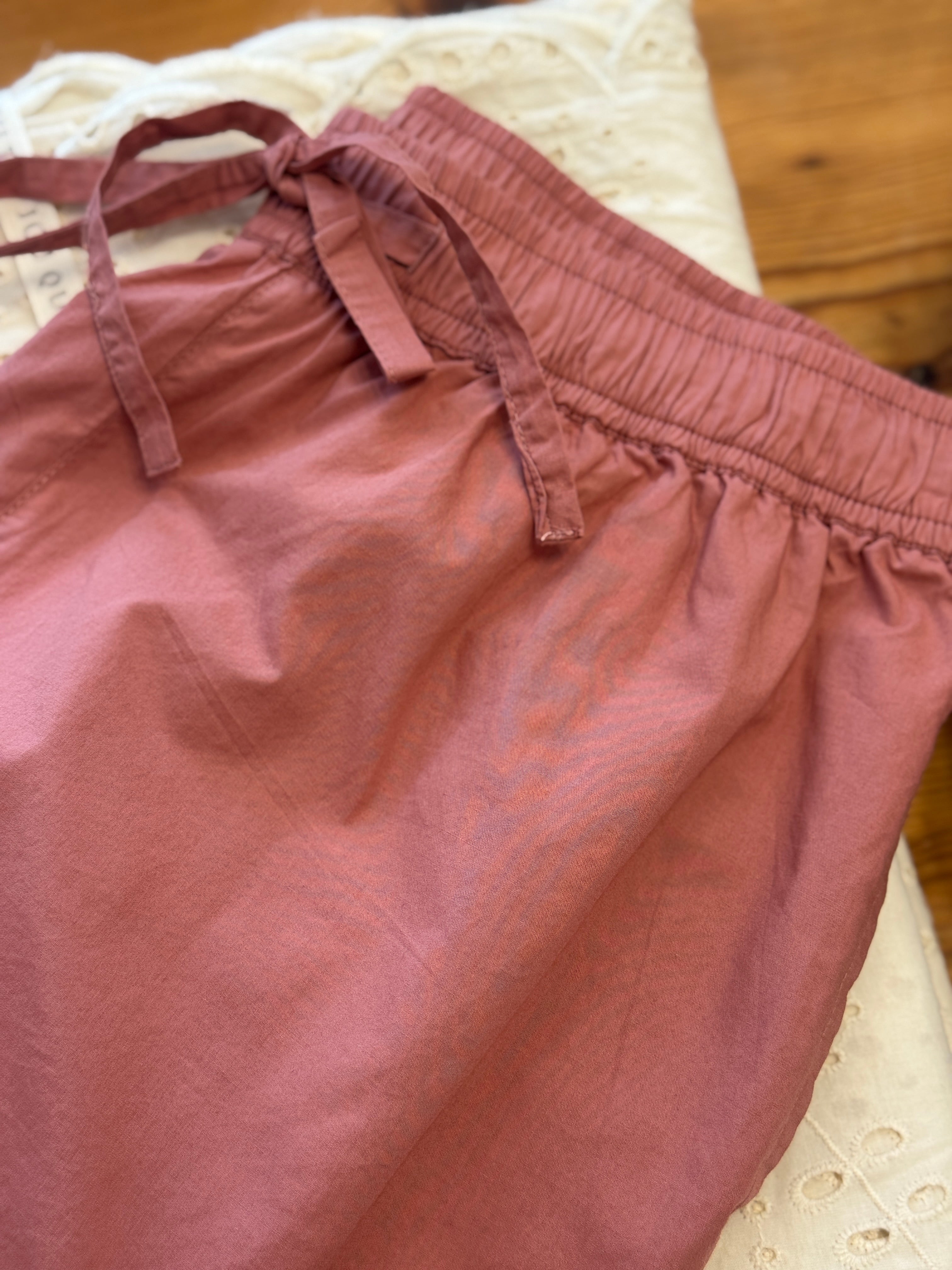 Sydney string shorts - Ash rose