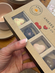 Chokoladeæske 8 stk. - Ankers hjerter