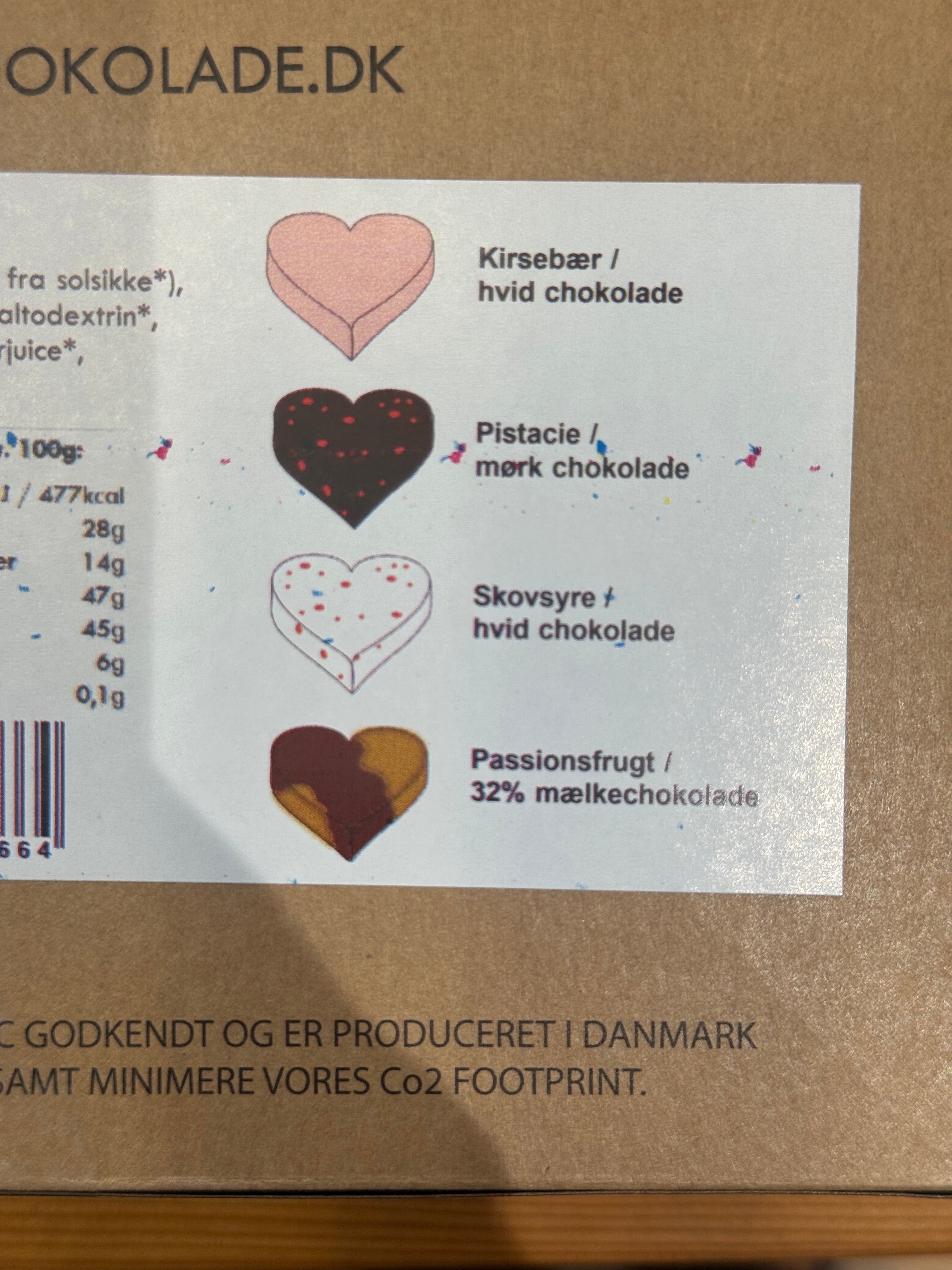 Chokoladeæske 8 stk. - Ankers hjerter