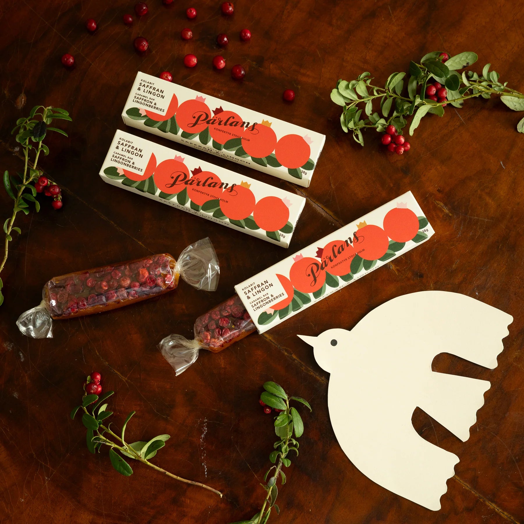 Karamelbar - Safran & tyttebær