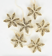 Stjerneophæng i papir - æske med 6 stk.