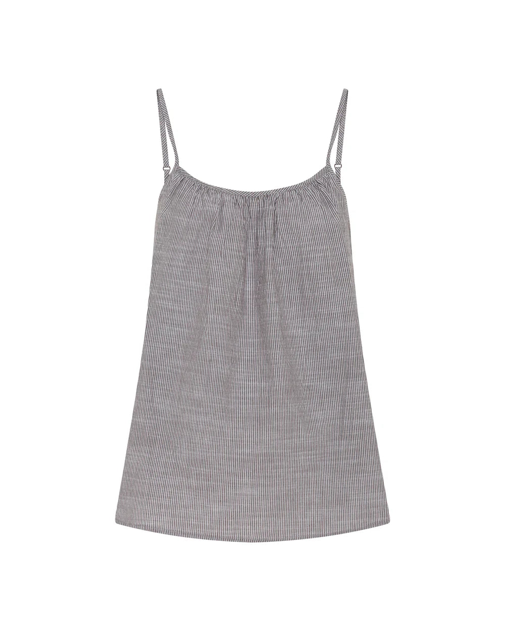 Vancouver top - Coffee Quartz Stripe