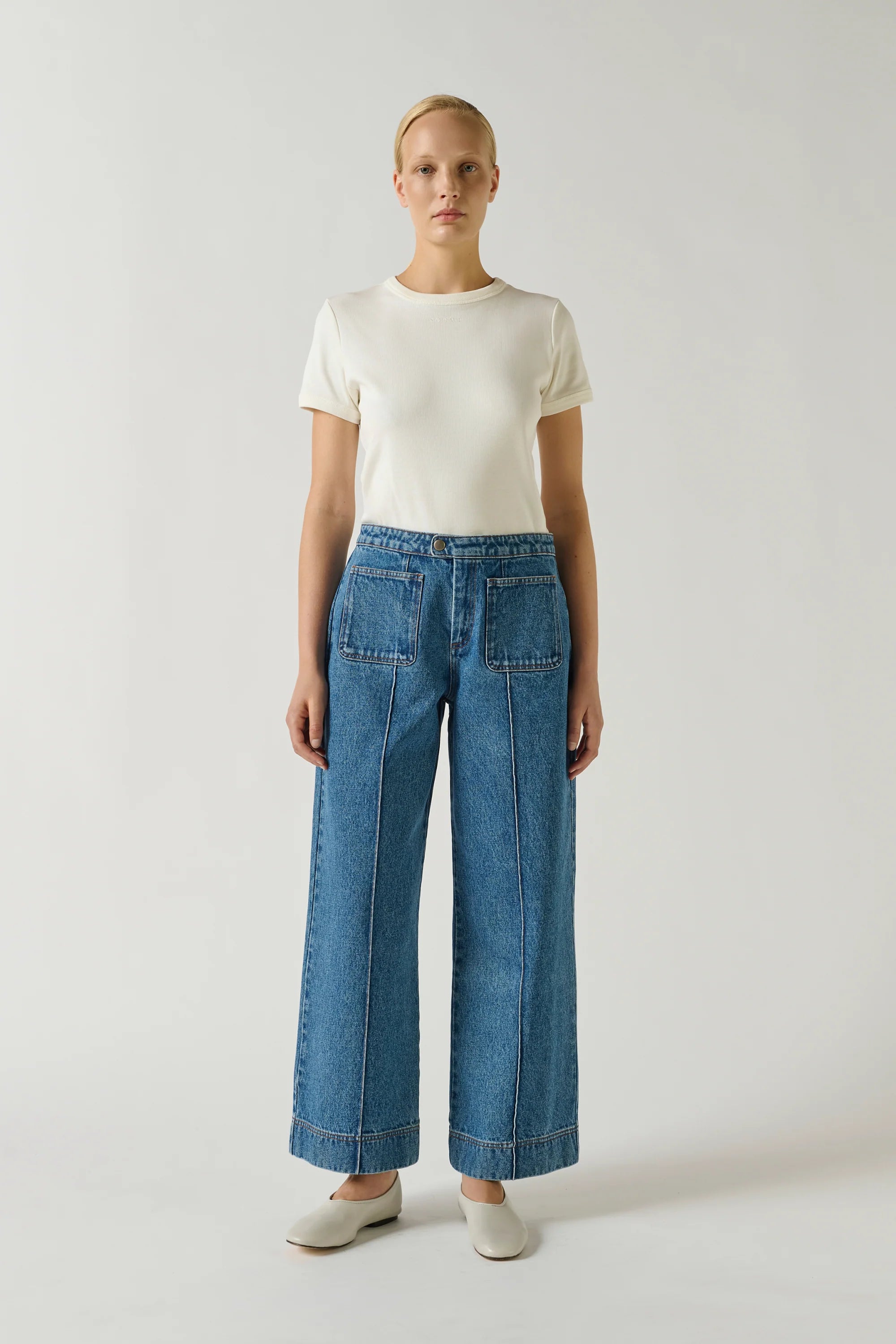 Harry jeans - washed blue denim