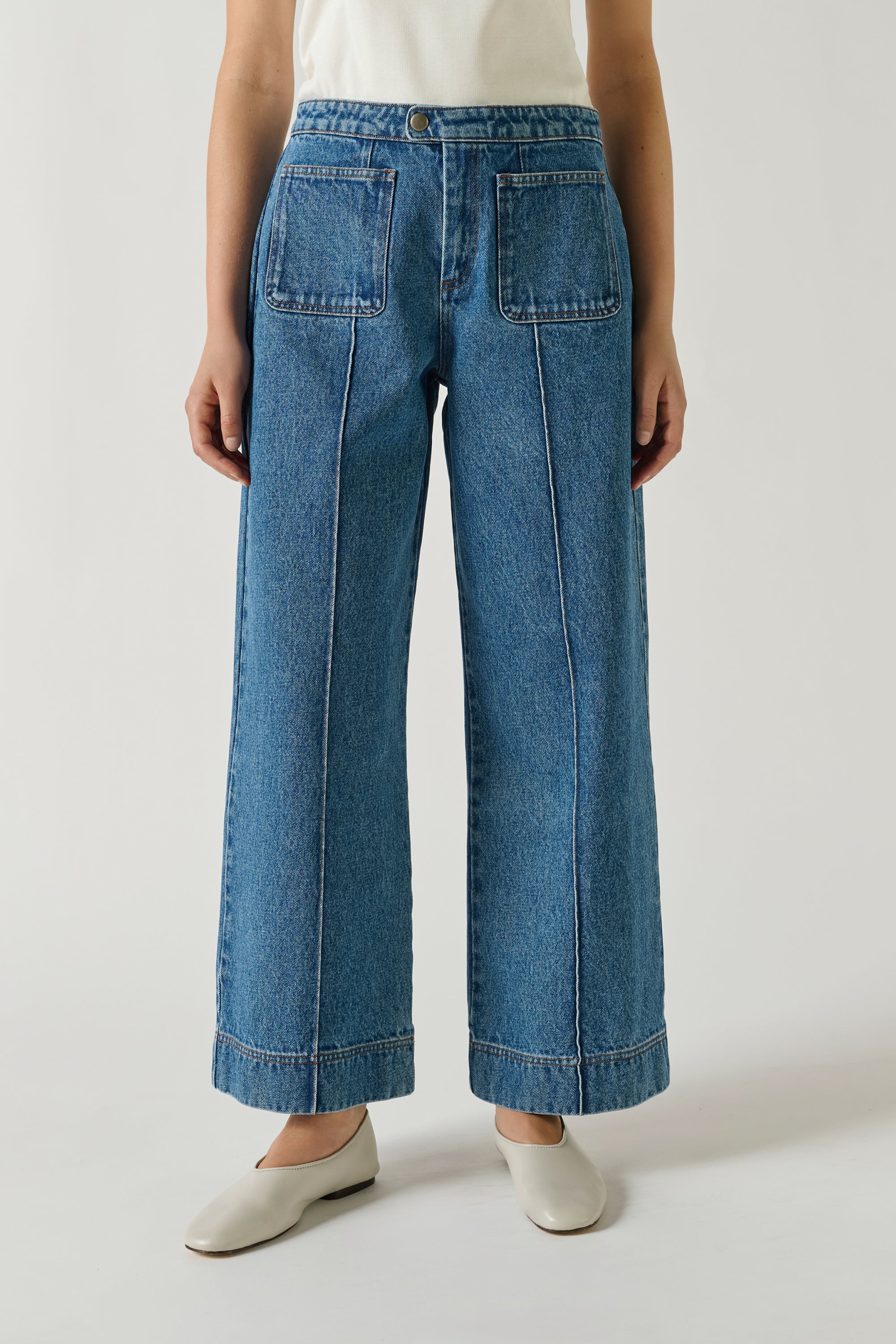 Harry jeans - washed blue denim