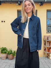 Cameron dark indigo denim workwear jacket