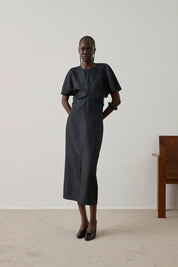 Amalie leather mules - black