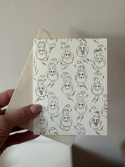 Kort med kuvert - engle