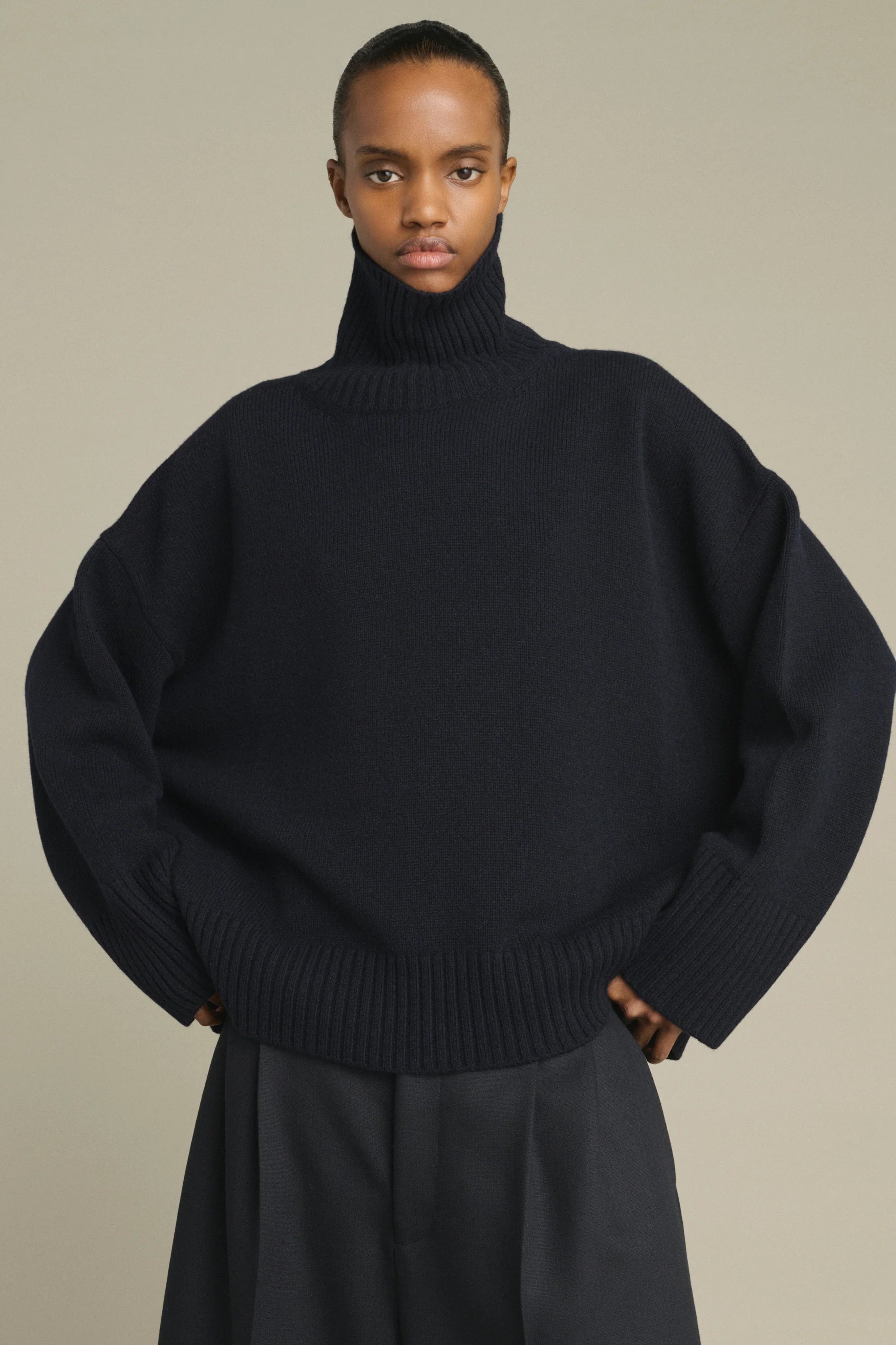 William wool knit - Navy