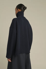 William wool knit - Navy