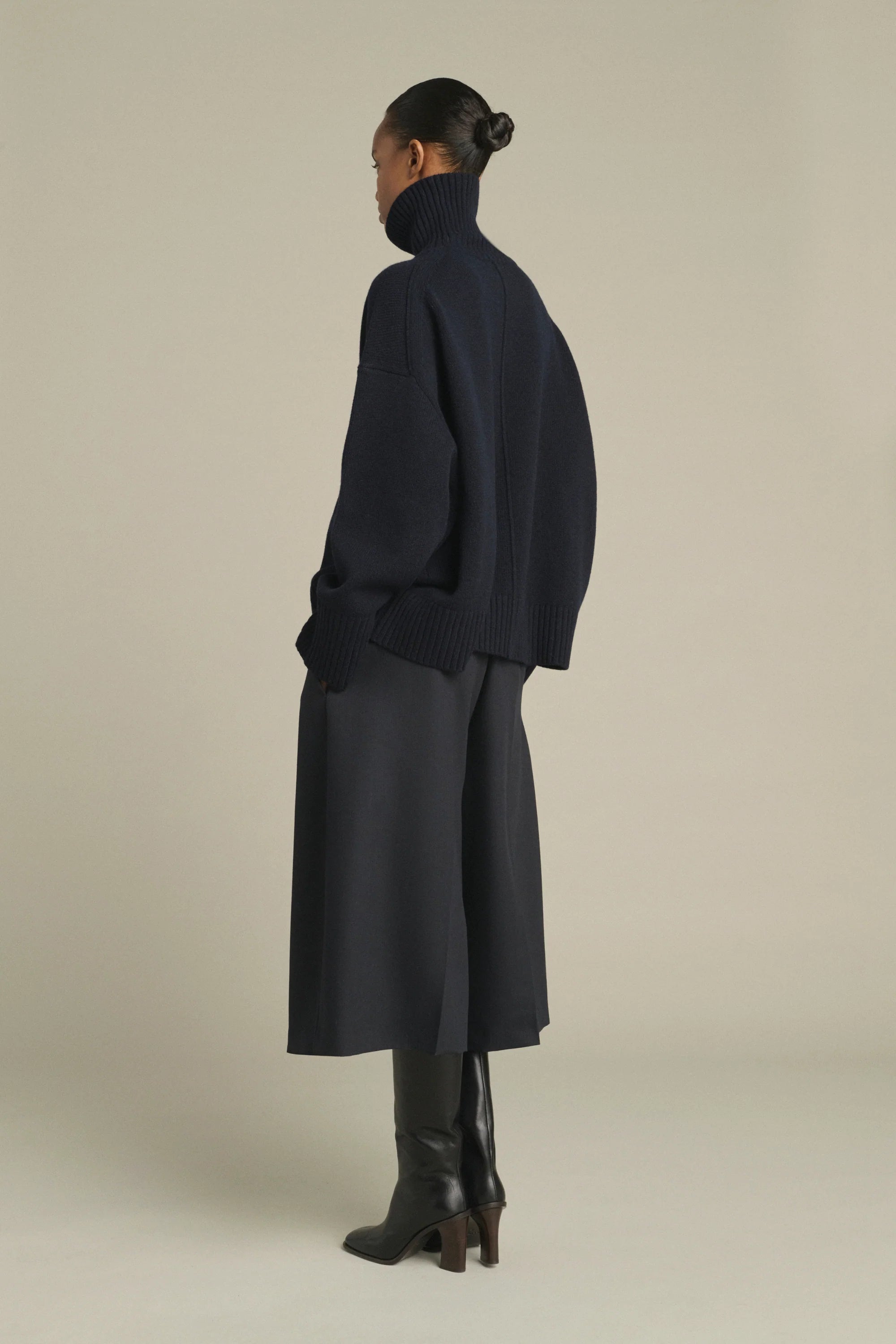 William wool knit - Navy