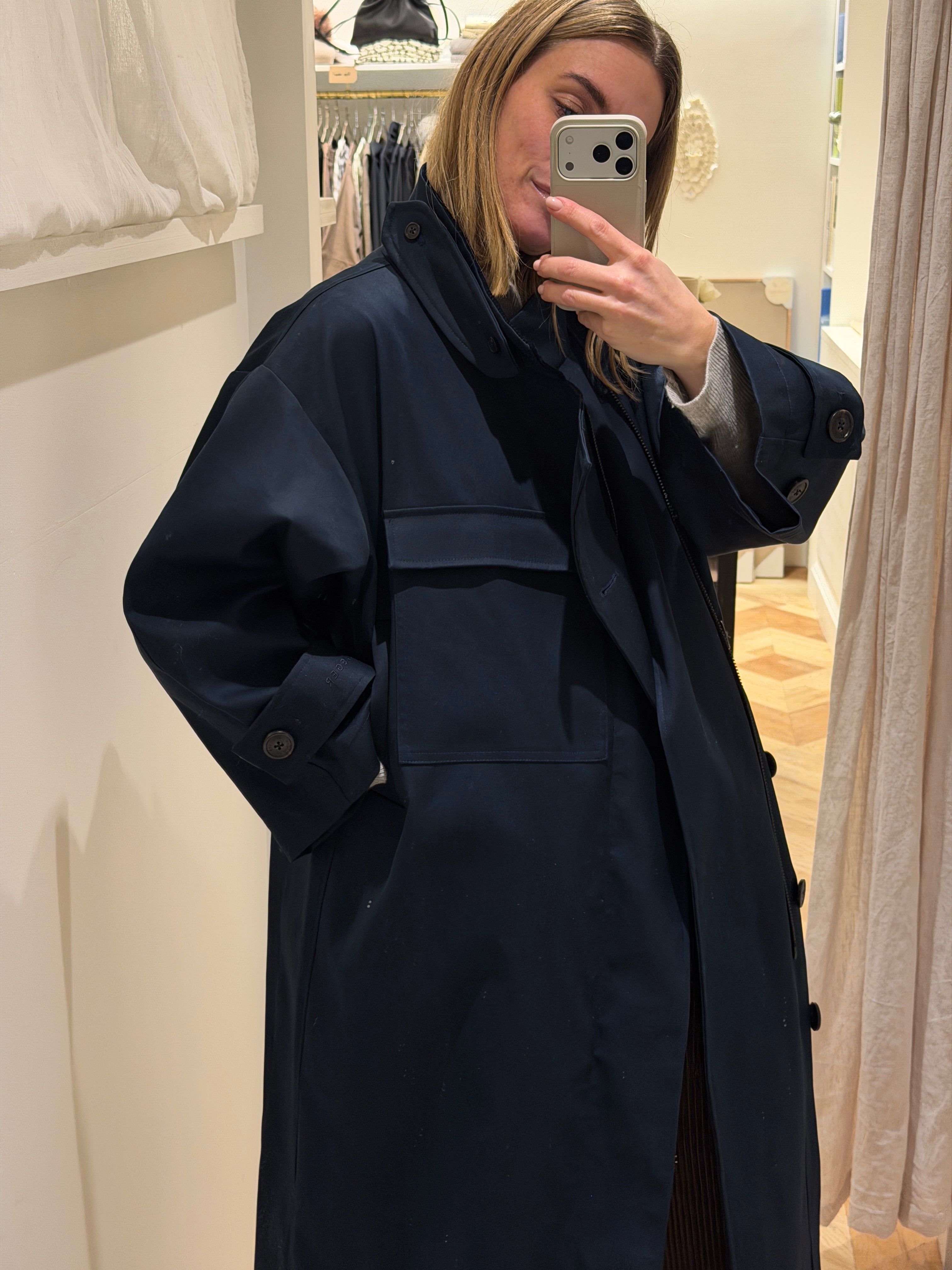 Water resistant coat - Navy