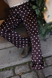Anais silke bukser - Polka dot