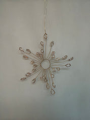 Stjerneophæng/Perle ornament - Mio star champagne