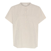 Colombo top - Tapioca coffee stripe