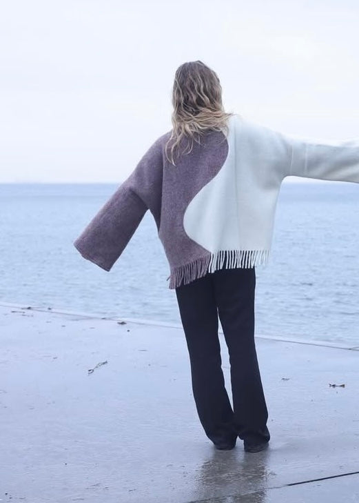 Frida Ying Yang jakke light brown/creme