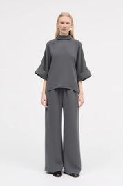 Bailee Crepe Georgette - Anthracite