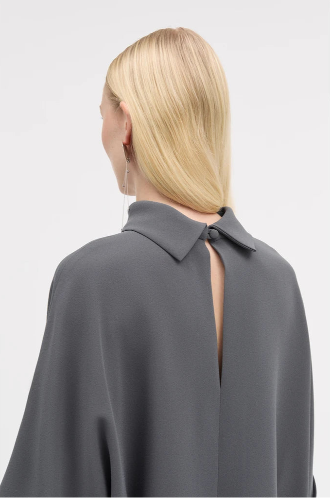 Bailee Crepe Georgette - Anthracite