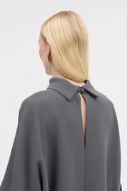 Bailee Crepe Georgette - Anthracite