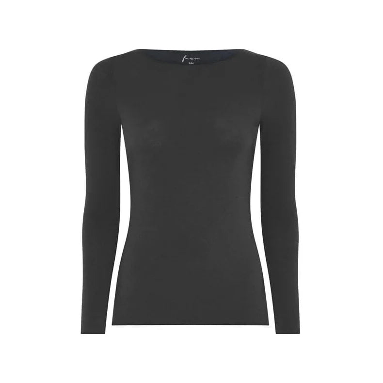 Frau - Lima cashmere ls boatneck top - India Ink