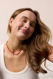 Hailey halskæde - Redstone quartz