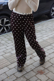 Anais silke bukser - Polka dot