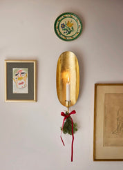 Wall light oval - golden