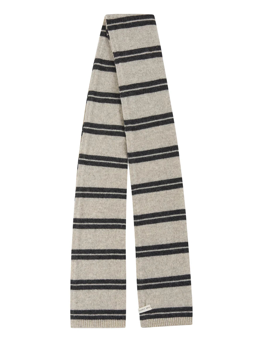 ESFiro knit scarf - Pure cashmere stripe