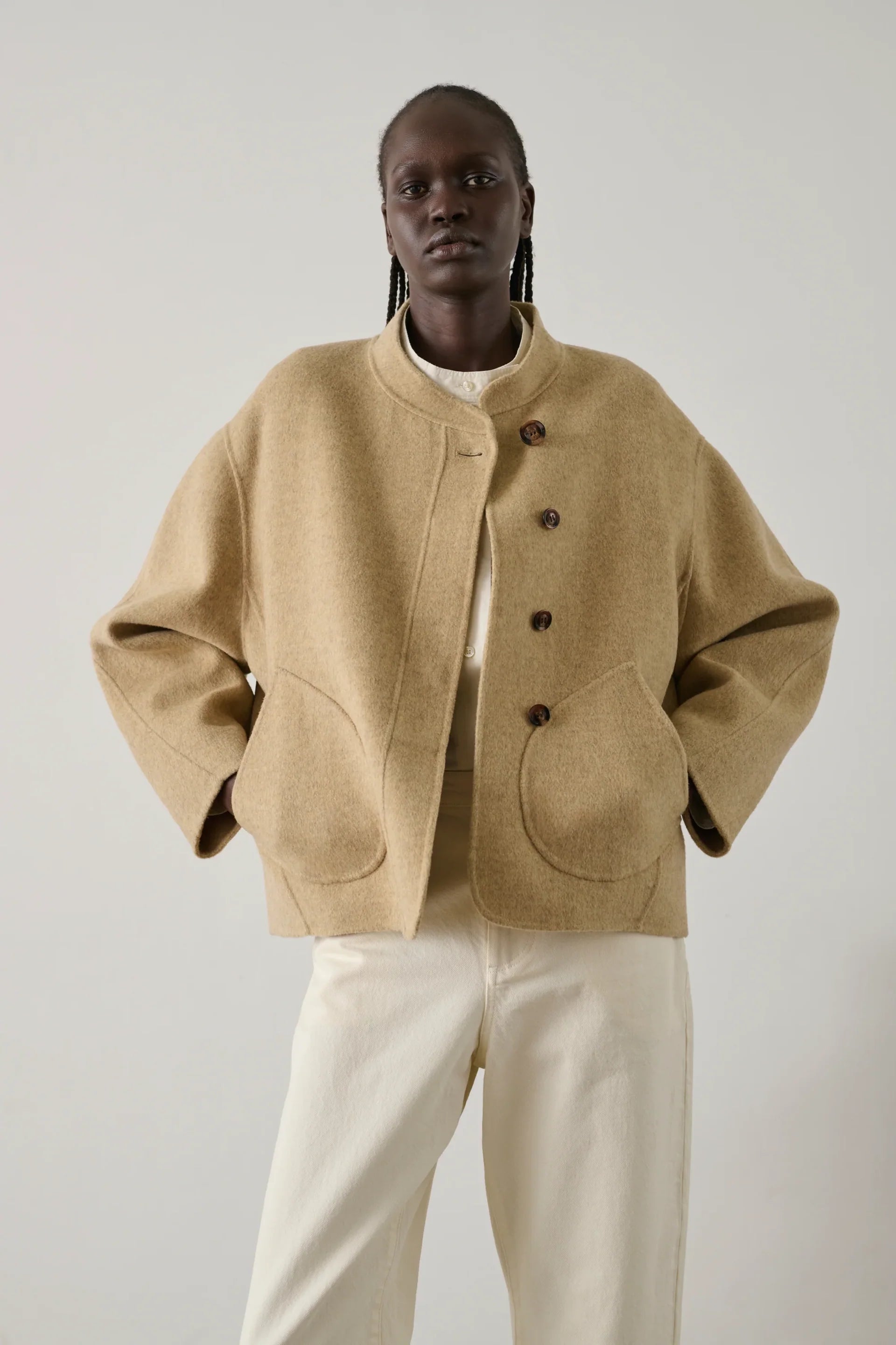 Windsor jacket - mottled beige