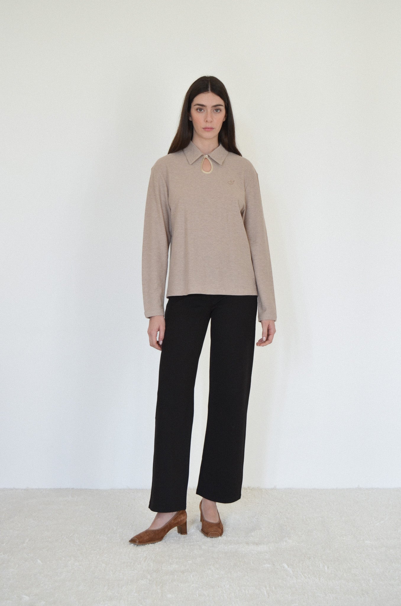 Alice polo - beige melange