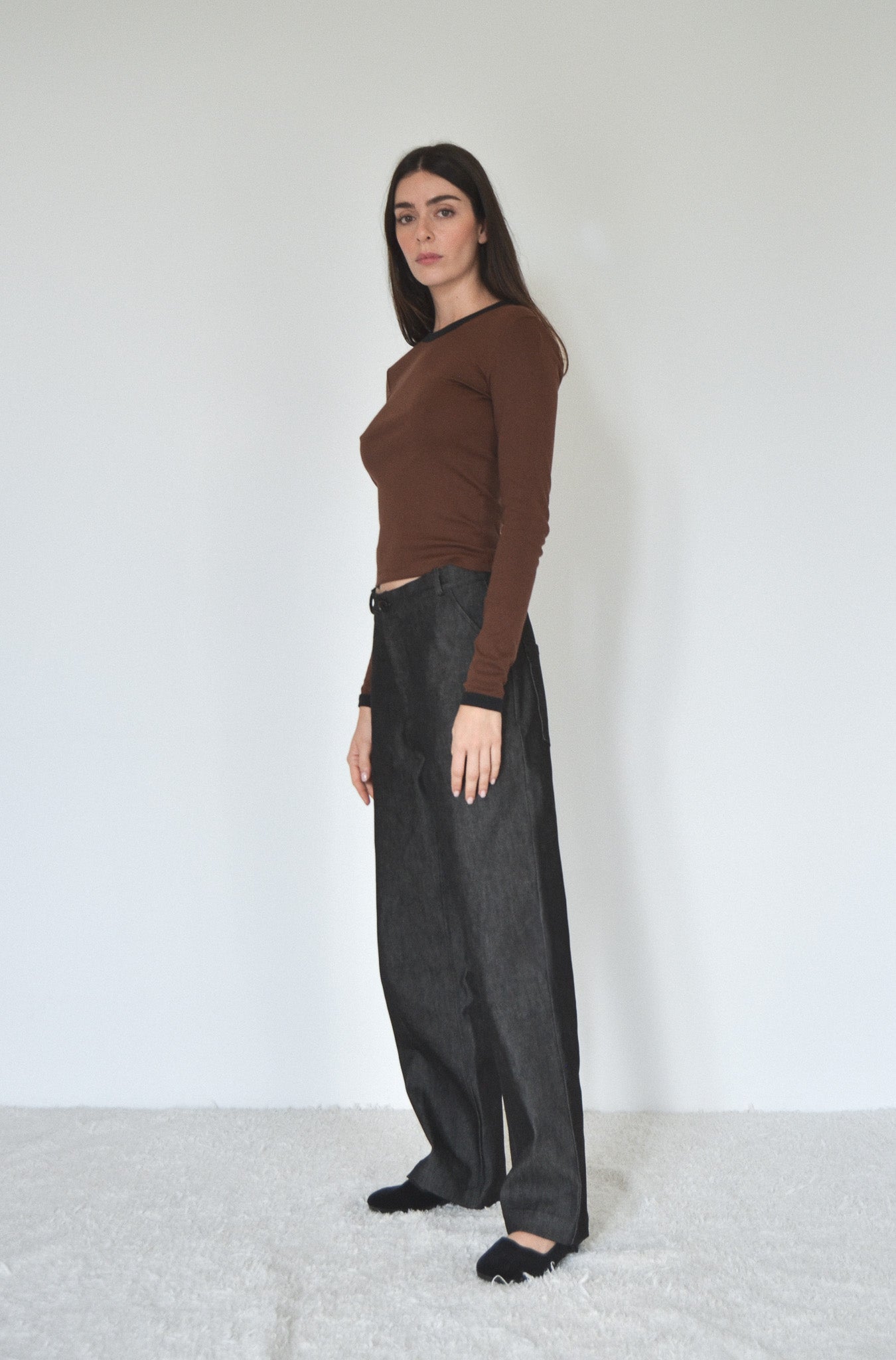 June longsleeve - black/brown