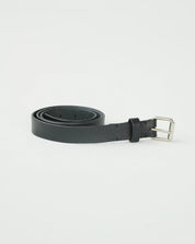 AF Agger · Tränsjö leather belt w/ logo buckle - black