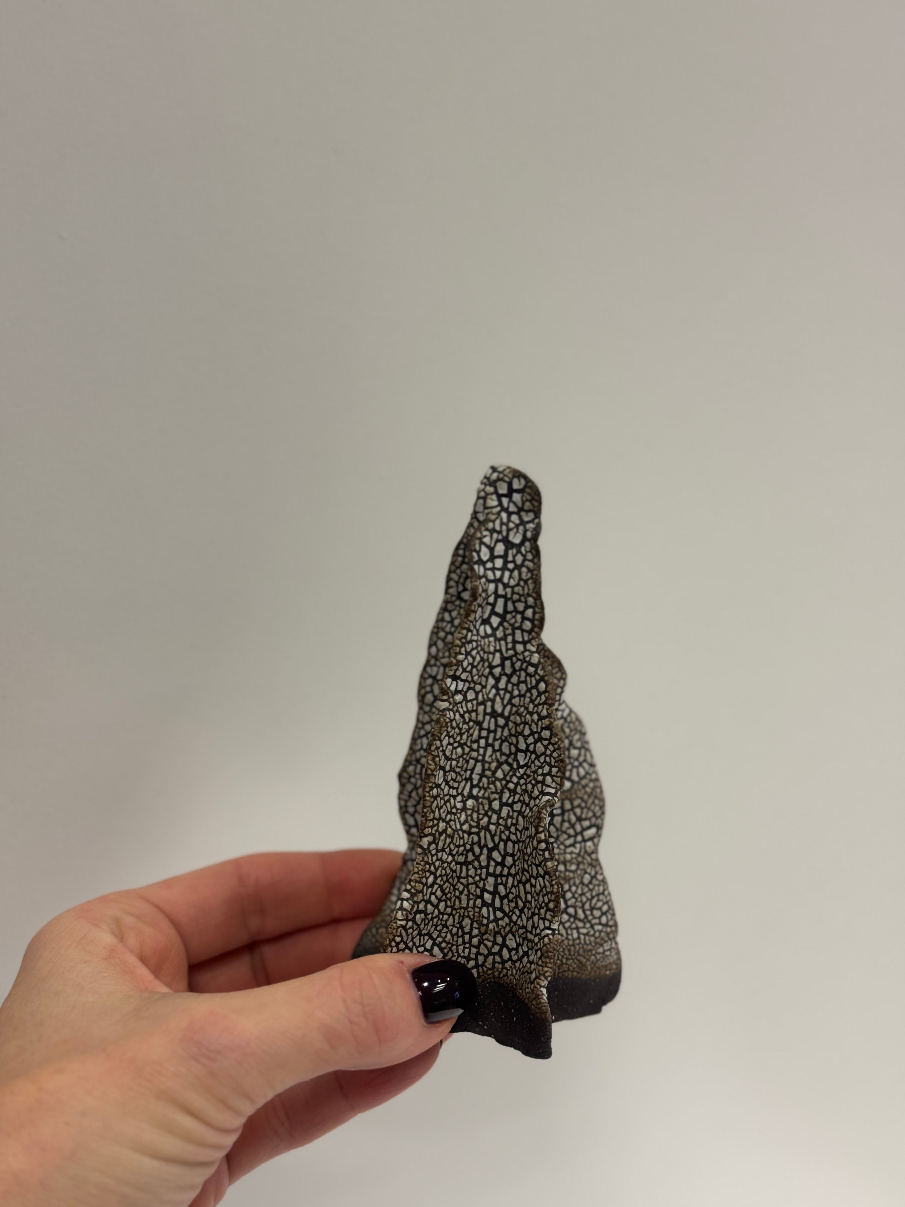 Keramik juletræ - sort