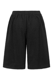 Perley Black broderie anglaise short pant