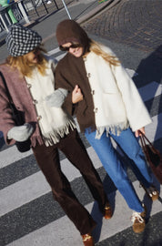 Frida Ying Yang jakke light brown/creme