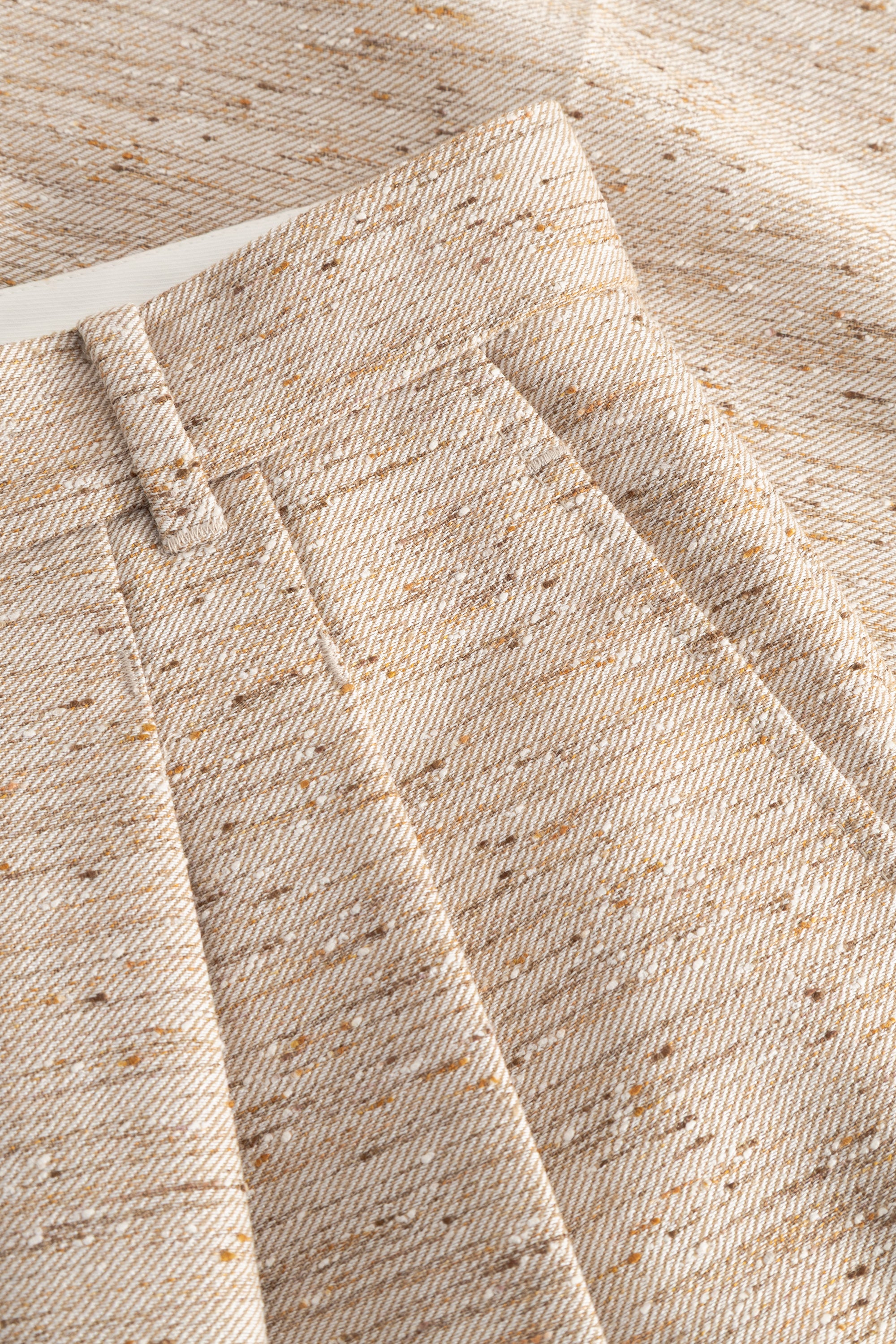 Pennie textured wool long shorts