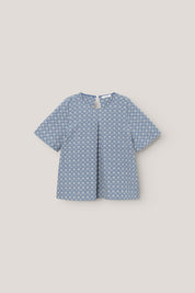 Montgomery bluse - White flower denim