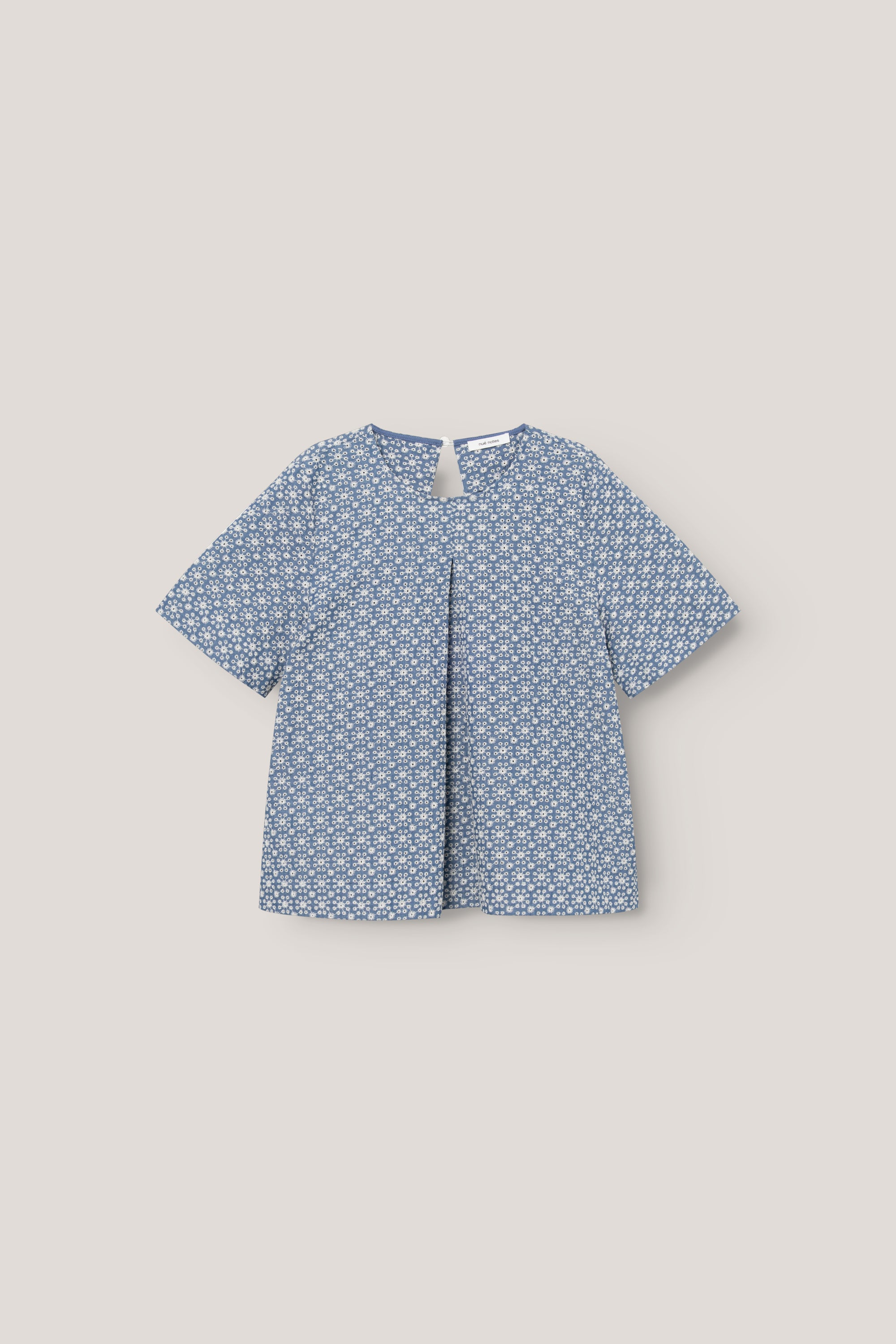 Montgomery bluse - White flower denim