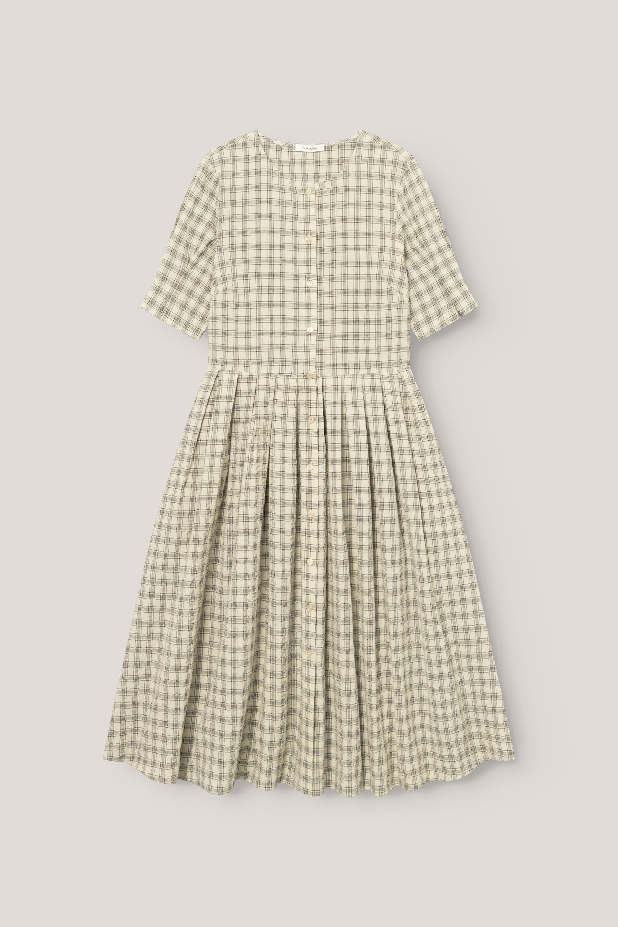 Savannah dress - Parchment check